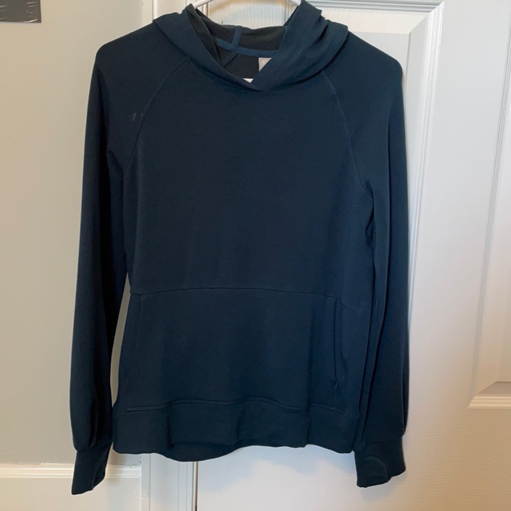 Athleta Gilr Blue Soft Sweatshirt Size 14